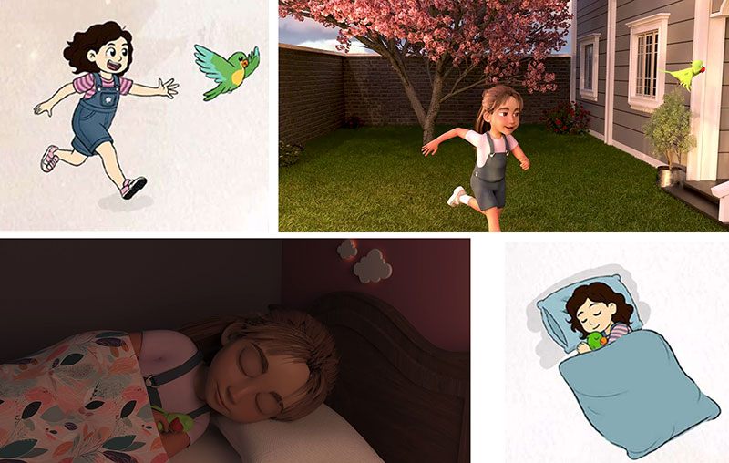 3D modelling workflow.