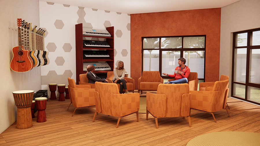 Can Interior Design Support Mental Wellness? Designing Music Therapy Centre | B.Sc Interior Design Student Project