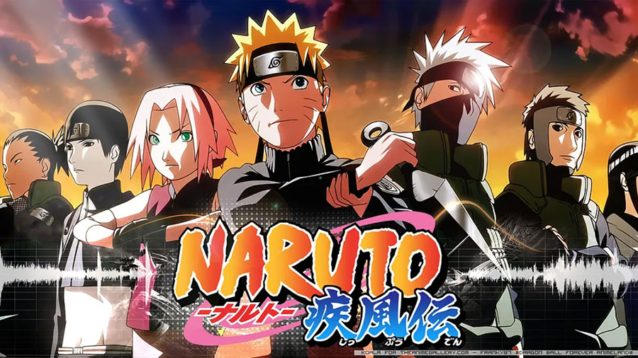A frame from the popular anime series ‘Naruto’