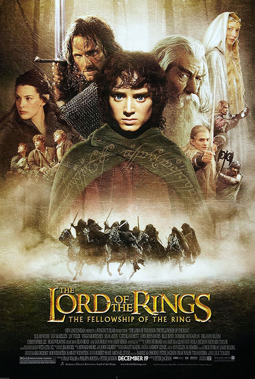 The poster for the film ‘Lord of the Rings’
