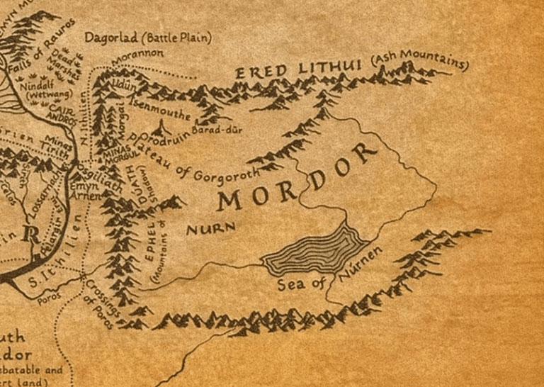 The fictional map created for the film.