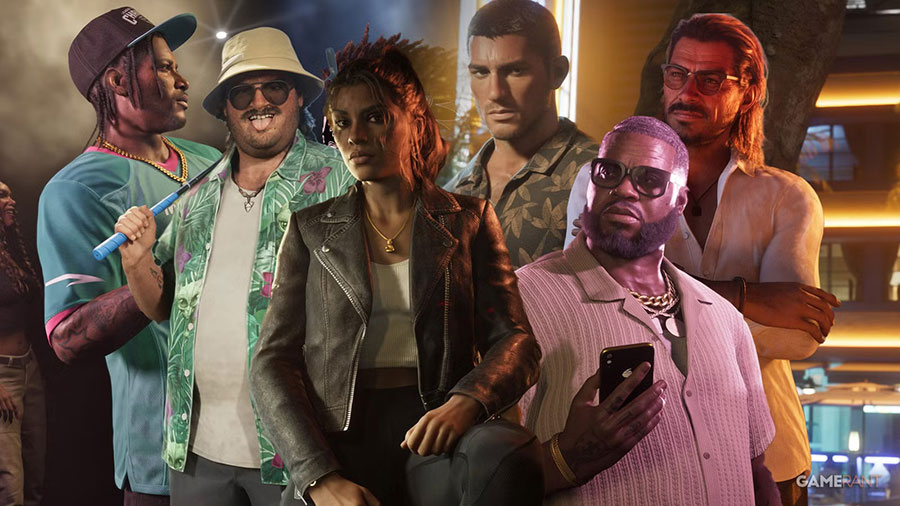 Screenshot of game characters for the game ‘GTA 6’