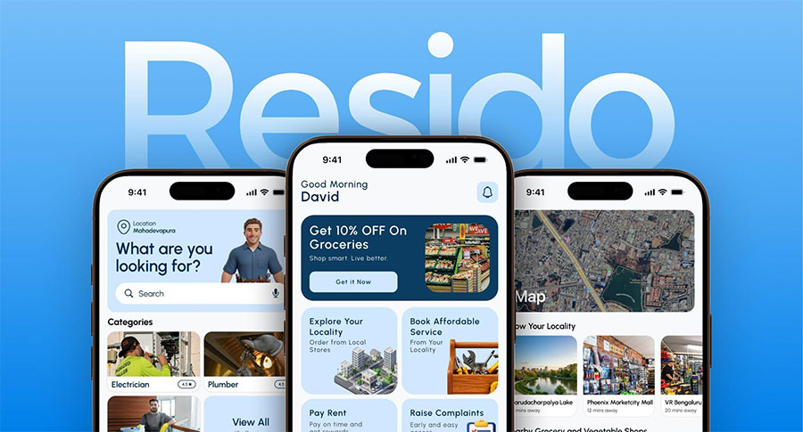 Designing "RESIDO" - A Smart Residential Management App | B.Sc UI/UX Design Student Project