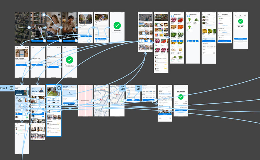 Designing "RESIDO" - A Smart Residential Management App | B.Sc UI/UX Design Student Project