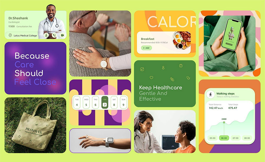 Designing "PRANAVYA" - A Complete Healthcare App | B.Sc UI/UX Design Student Project