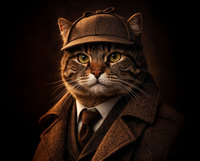 Photo Realestic cinematic effect - Cat