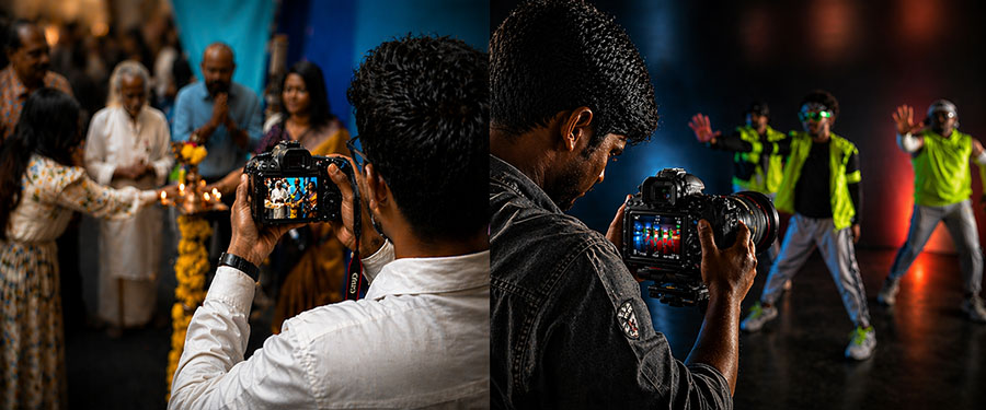 Every event demands its own approach to framing and lighting