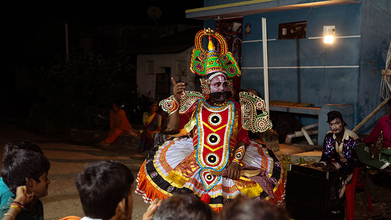 A picture taken by the student during a live performance.