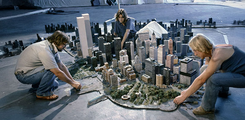 miniature film sets.