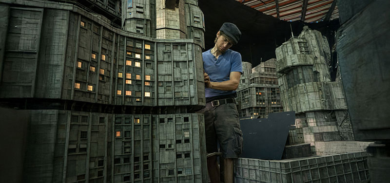 miniature film sets.