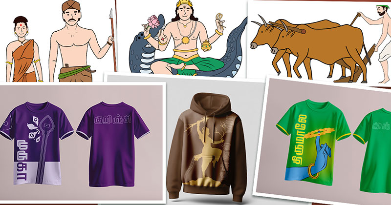 Character designs for motion graphics and T-shirt designs.